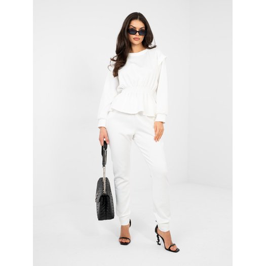 Spodnie dresowe-IT-DR-22239.94-ecru 2