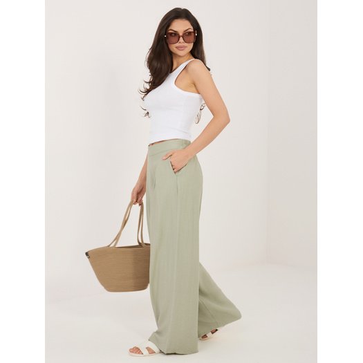 Spodnie-D60103M62449E2-pistacjowy