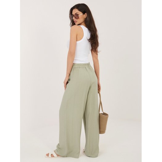 Spodnie-D60103M62449E2-pistacjowy 3