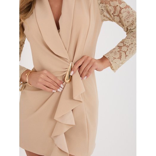 Sukienka-MI-SK-A1664.91-beżowy