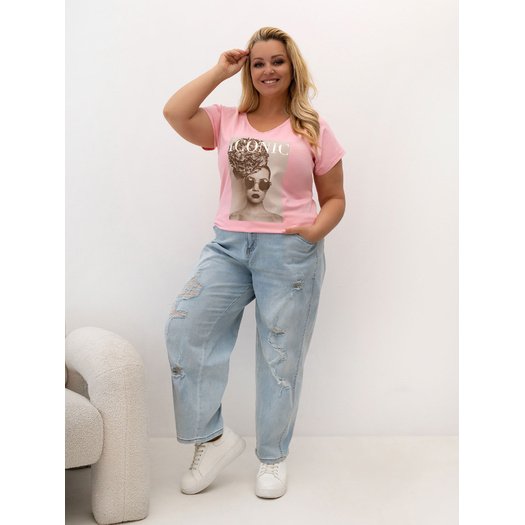 T-shirt-RV-TS-A1384.08P-jasny r&oacute;żowy
