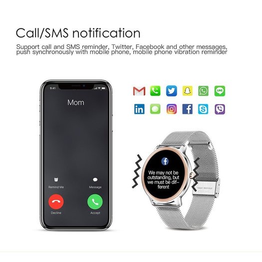Rubicon RNBE66 WOMEN S SMARTWATCH - OWN dial (sr014b)