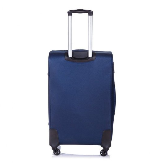 Large soft luggage L Solier STL1311 navy-brown 2
