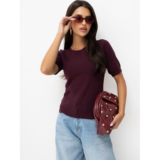 Sweter-PM-SW-SF260.21-ciemny fioletowy