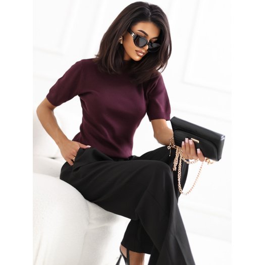 Sweter-PM-SW-SF262.64-ciemny fioletowy