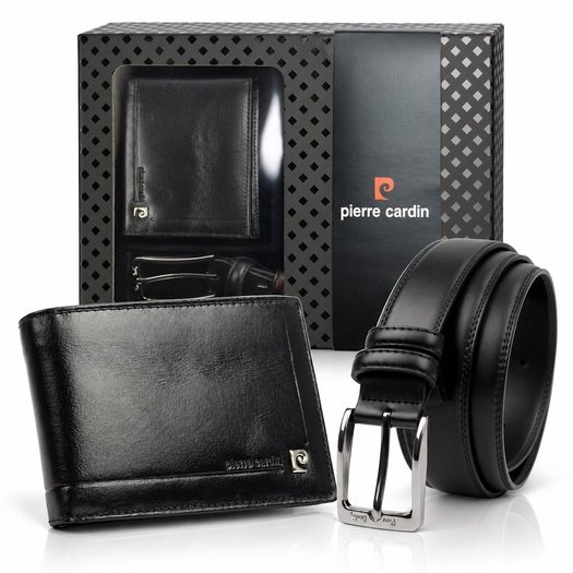 Dovanų rinkinys vyrams piniginė ir diržas Pierre Cardin ZP-007