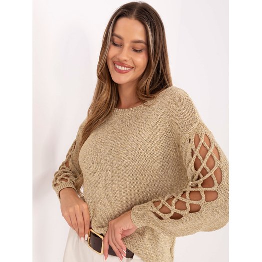 Sweter-MI-SW-1606.96-złoty