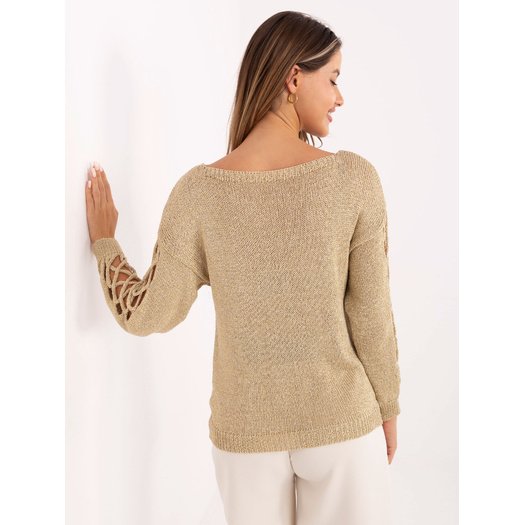 Sweter-MI-SW-1606.96-złoty