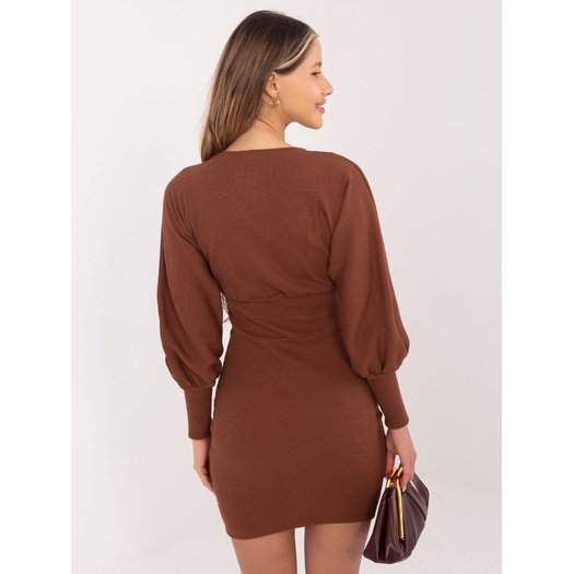 Suknelė-RV-SK-6079.65-ruda 4