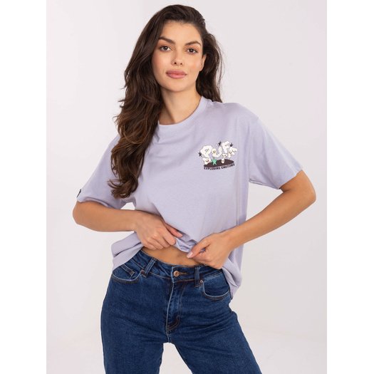 T-shirt-D12022AI02645S-jasny fioletowy 1