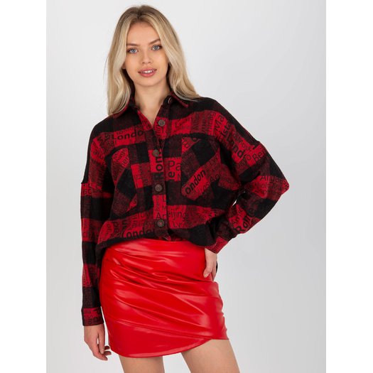 Marškiniai-DN-KS-3990.95P-juoda ir raudona
