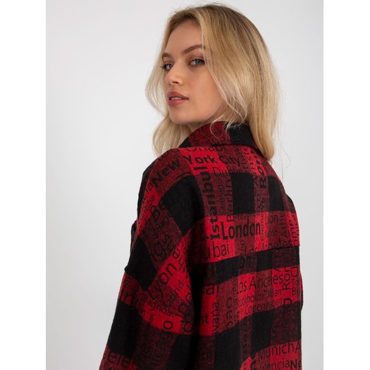 Marškiniai-DN-KS-3990.95P-juoda ir raudona