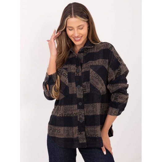 Marškiniai-DN-KS-3990.95P- tamsiai mėlyni 14