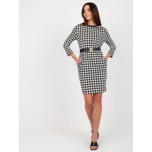 Suknelė-TW-SK-BL-1007.32P-juoda ir balta 3