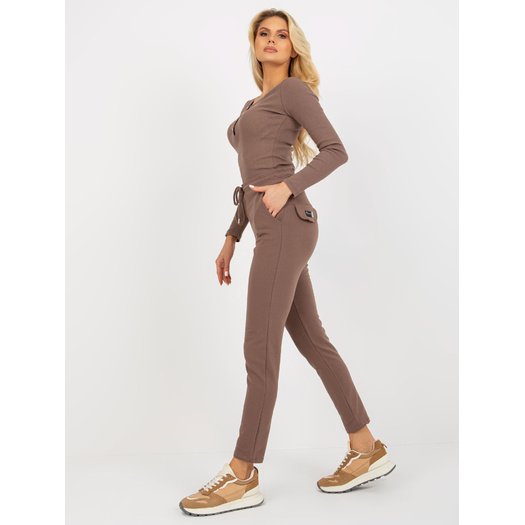 Sportinės kelnės-RV-DR-8369.89P-rudos
