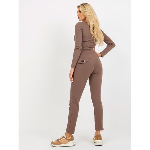 Sportinės kelnės-RV-DR-8369.89P-rudos