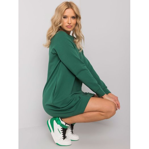 Sukienka-RV-TU-5184.93P-ciemny zielony 1