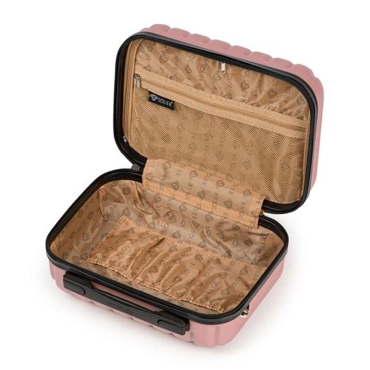 Kosmetinis kelionių lagaminėlis XS ABS STL902 - Rožinis auksas