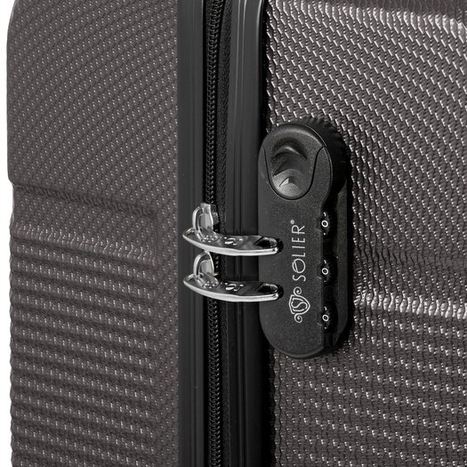 Lagaminas Solier  XL 26 STL945 - Tamsiai pilkas