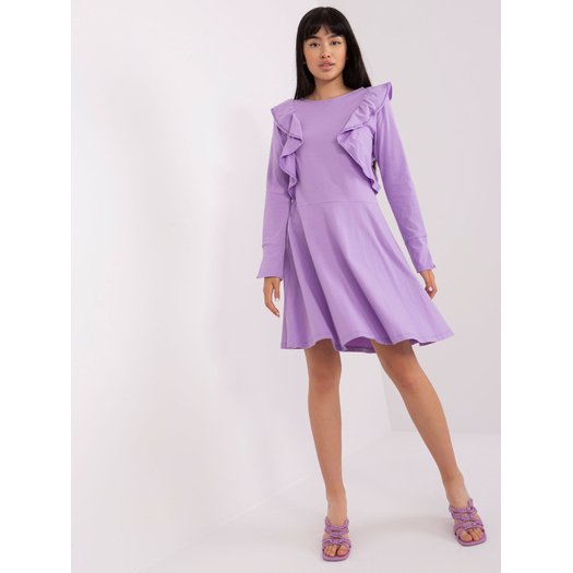 Suknelė-EM-SK-HW-20-395.34P-šviesiai violetinė