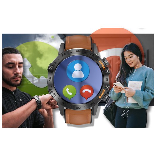 SMARTWATCH MĘSKI Gravity GT9-7 - WYKONYWANIE POŁĄCZEŃ, CIŚNIENIOMIERZ (sg021g)