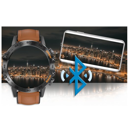 SMARTWATCH MĘSKI Gravity GT9-7 - WYKONYWANIE POŁĄCZEŃ, CIŚNIENIOMIERZ (sg021g)