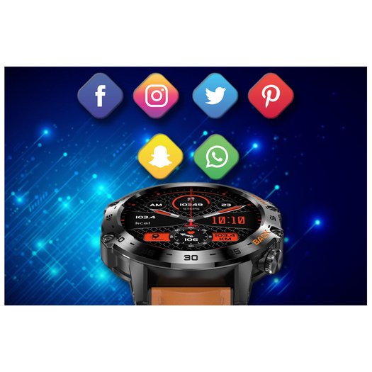 SMARTWATCH MĘSKI Gravity GT9-7 - WYKONYWANIE POŁĄCZEŃ, CIŚNIENIOMIERZ (sg021g)