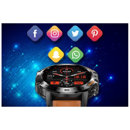 SMARTWATCH MĘSKI Gravity GT9-7 - WYKONYWANIE POŁĄCZEŃ, CIŚNIENIOMIERZ (sg021g)