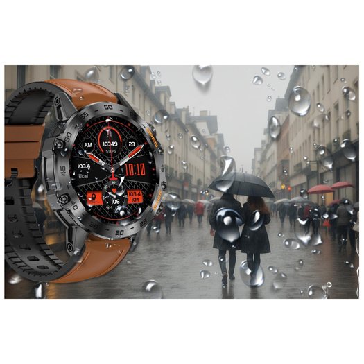 SMARTWATCH MĘSKI Gravity GT9-7 - WYKONYWANIE POŁĄCZEŃ, CIŚNIENIOMIERZ (sg021g)