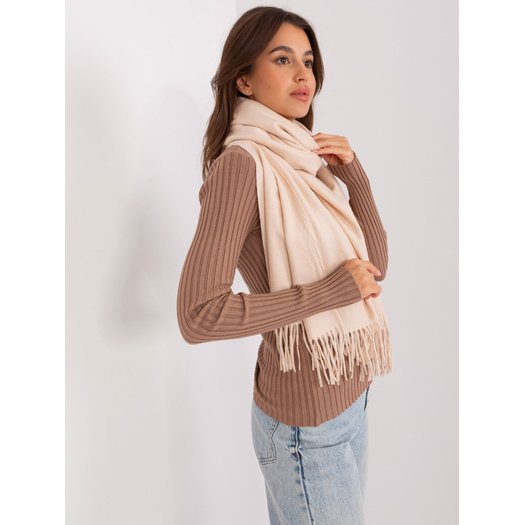 Šalikas-AT-SZ-23185.62P-šviesiai smėlio spalvos
