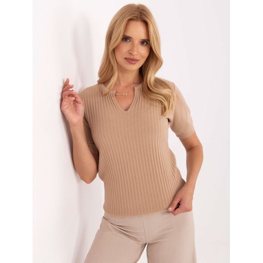 Sweter-PM-SW-PM-5053.39-camelowy
