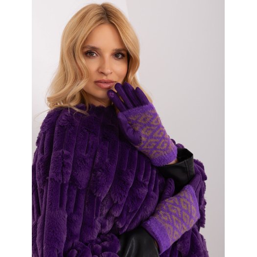 Pirštinės-AT-RK-2310.91-tamsiai violetinė