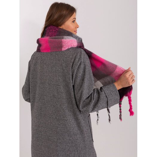 Szalik-AT-SZ-2313501.97-czarno-różowy 1