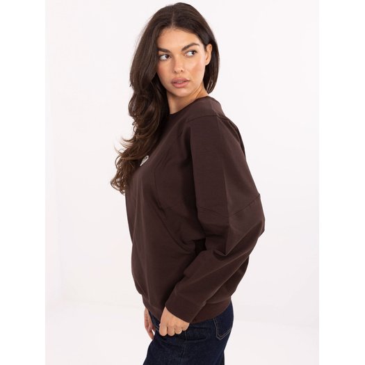 Bluza-RV-BL-A877.19P-ciemny brązowy 2