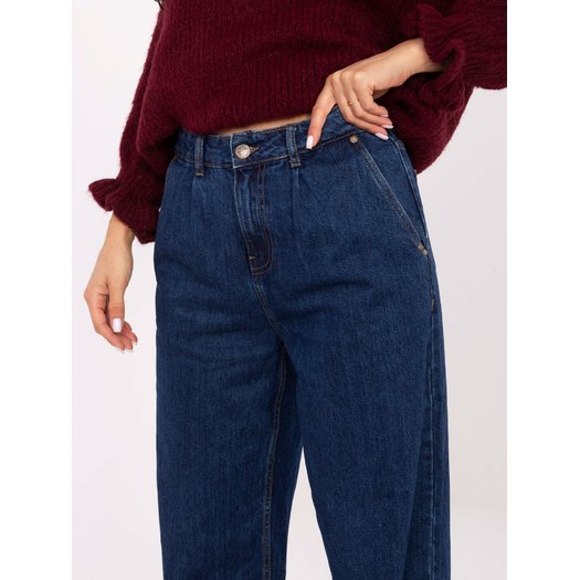 Spodnie-D80030BI62568D300-ciemny niebieski 1