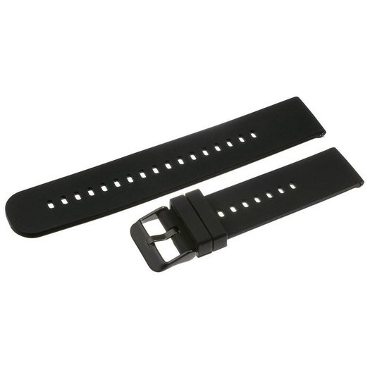U27 rubber watch strap - black/black - 20mm 2
