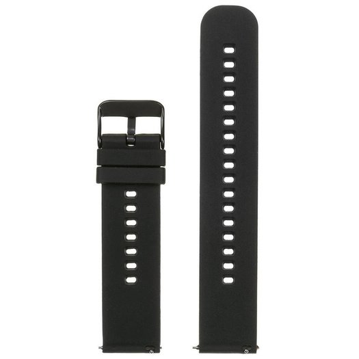 U27 rubber watch strap - black/black - 20mm 1