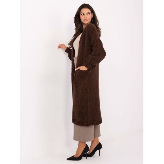 Sweter-MI-SW-WM6155.82-ciemny brązowy
