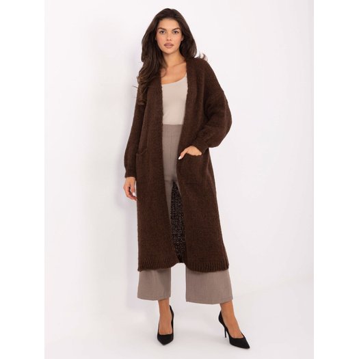 Sweter-MI-SW-WM6155.82-ciemny brązowy 1