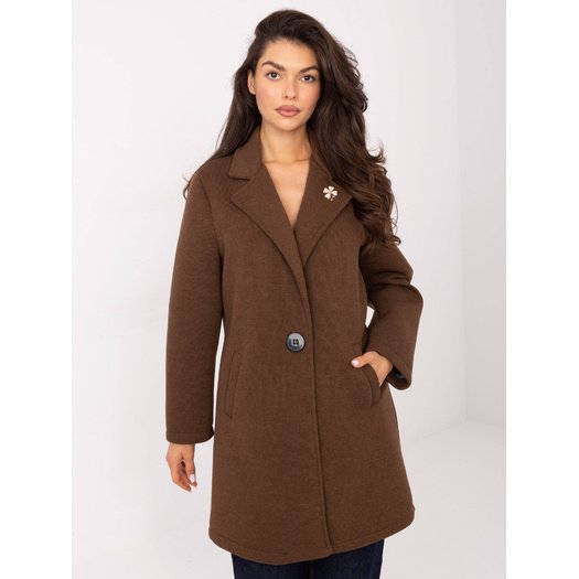 Płaszcz-IT-PL-FL8153.60-brązowy 1