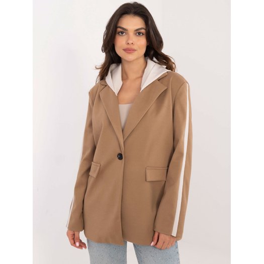 Švarkas moterims -DHJ-MA-A8398.14X-camel