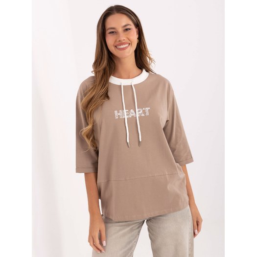 Bluzka-RV-BZ-A892.00-ciemny bezowy 2