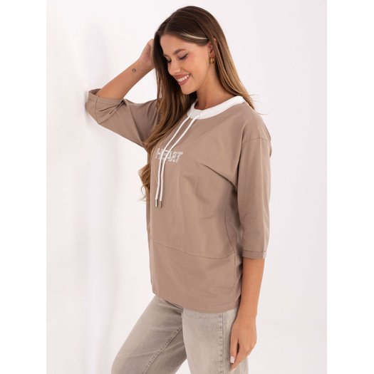 Bluzka-RV-BZ-A892.00-ciemny bezowy 1