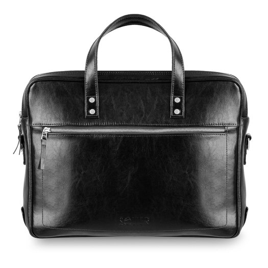 GENUINE LEATHER SHOULDER BAG SL04 WATERFORD BLACK 2