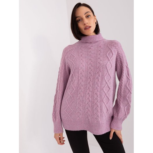 Megztinis - AT-SW-2355-2.19P - šviesiai violetinis