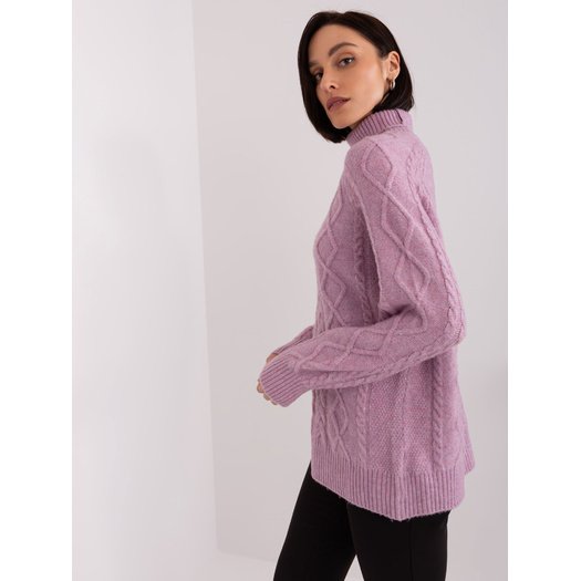 Megztinis - AT-SW-2355-2.19P - šviesiai violetinis