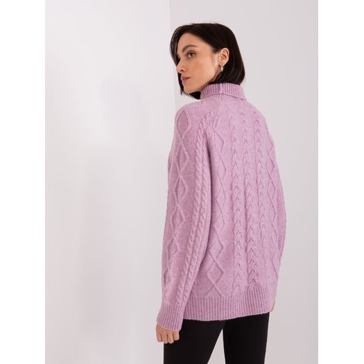 Megztinis - AT-SW-2355-2.19P - šviesiai violetinis