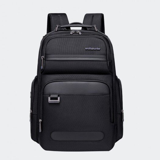 Arctic Hunter B00443 Smart Business Travel BackPack With Three Compartments And USB Charging Port - Black