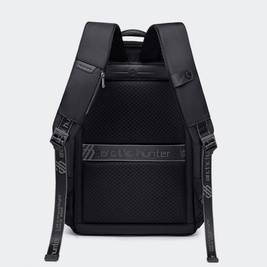Arctic Hunter B00443 Smart Business Travel BackPack With Three Compartments And USB Charging Port - Black