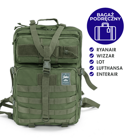 Militāri taktiskā mugursoma tūristiem 50 l Solier SV23 Grimnar 1